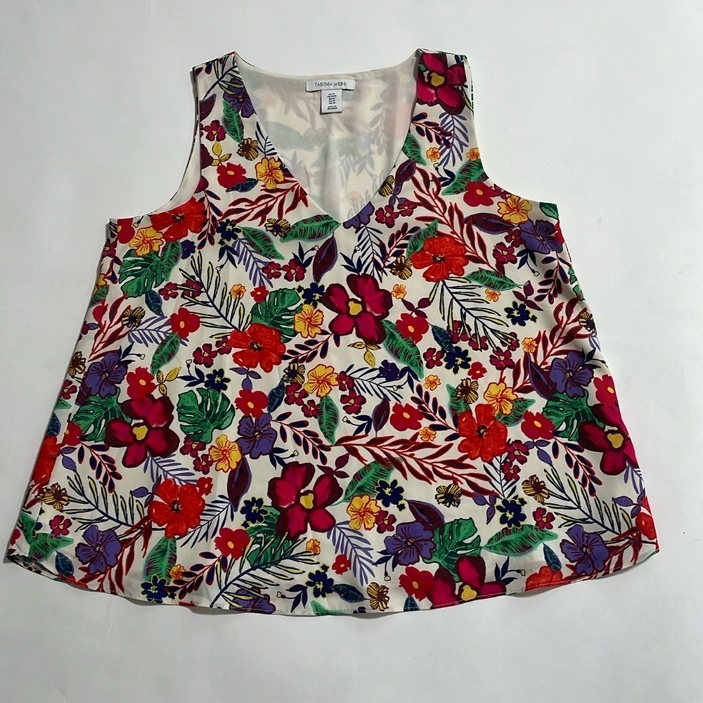 TABITHA WEBB floral loose tank top